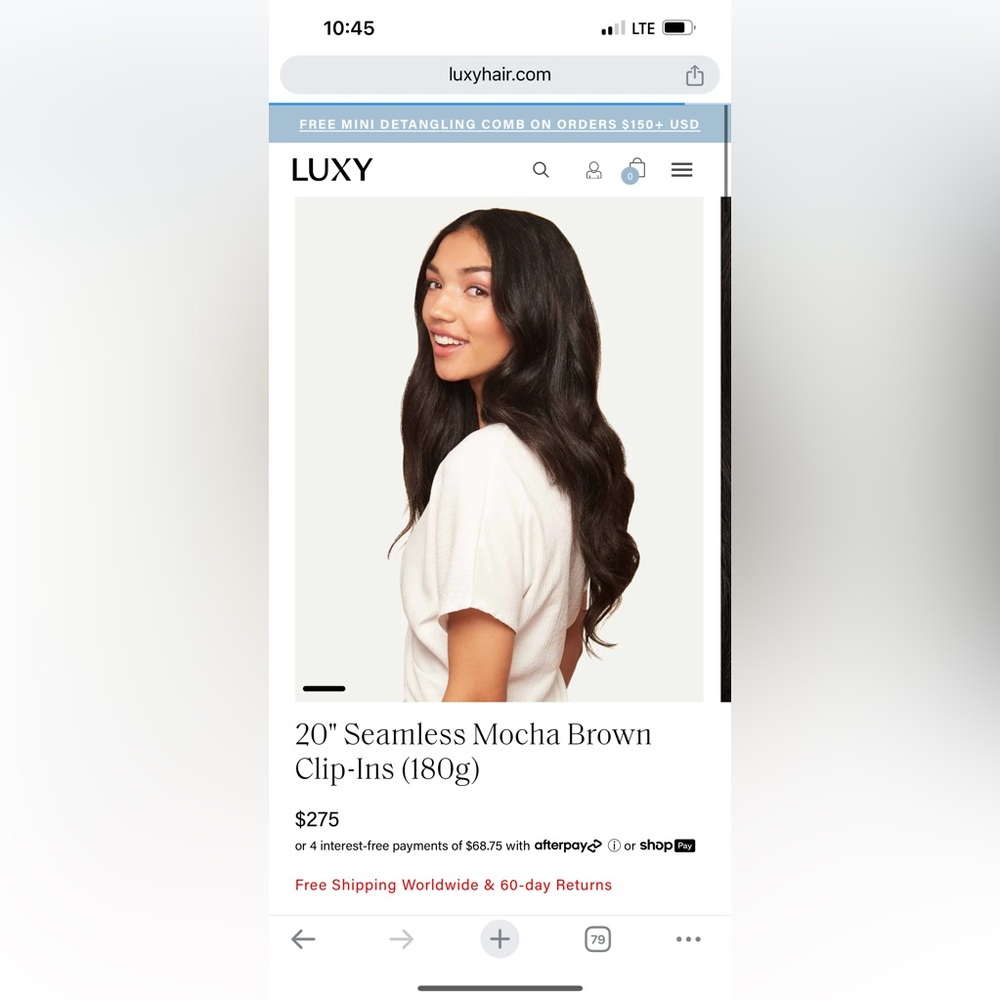 Luxy Hair Seamless 20 inch Clip-in Extensions